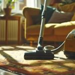 Carpet cleaning with professional extraction equipment in Ghana